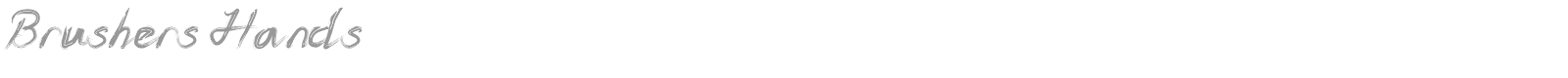 Brushers Hands font preview